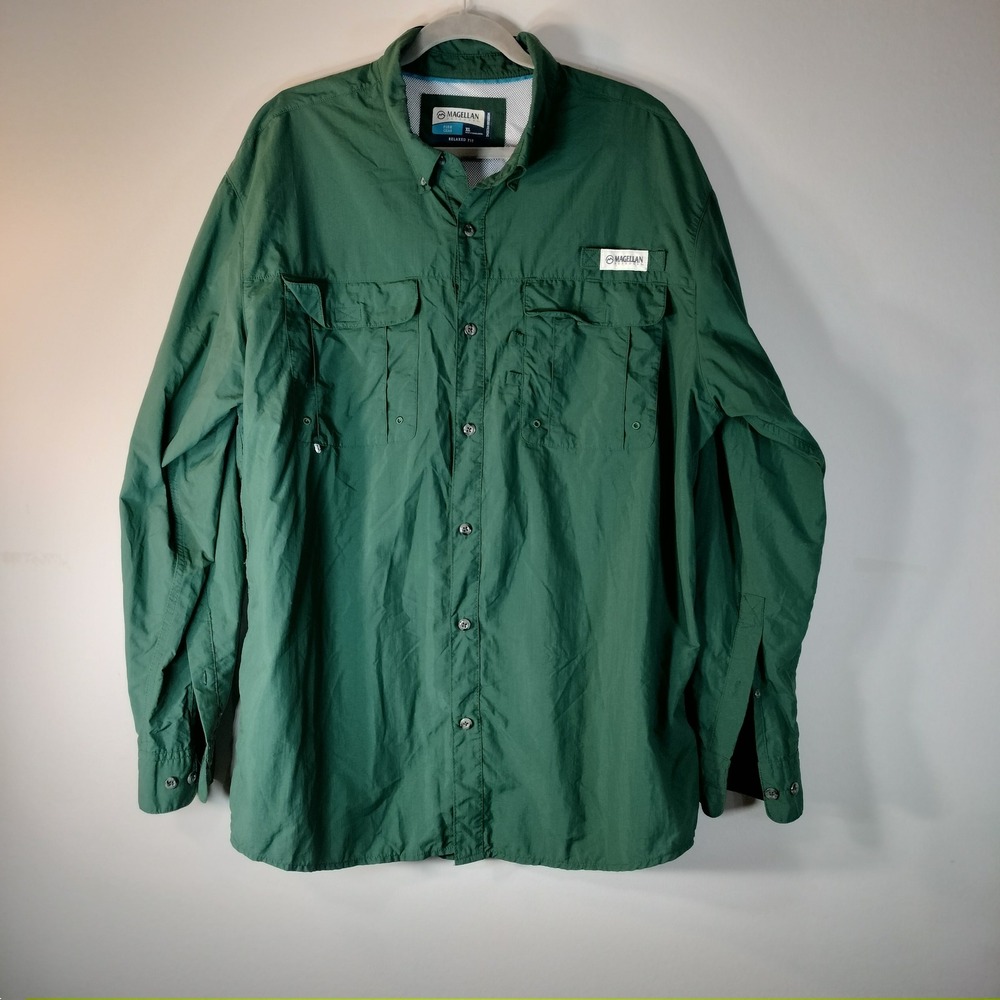 Magellan Outdoors Mens Laguna Madre Fishing Shirt